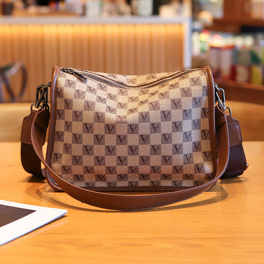 Women's Printed Pea Temperament Wild Boston Fashion Crossbody Bags