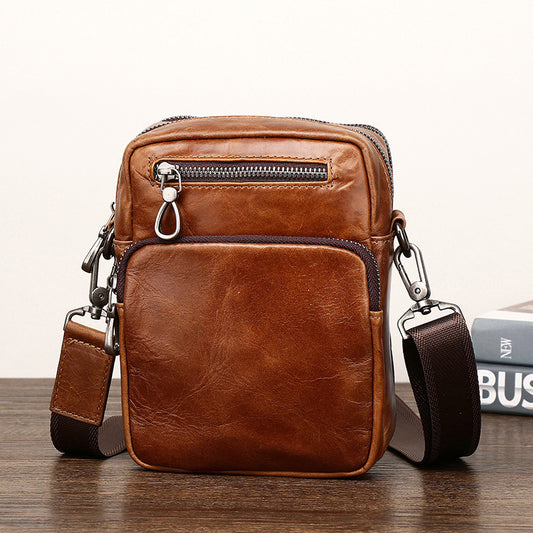 Men's Niu Leather Wearable Trendy Fashion Men's Messenger Bags
