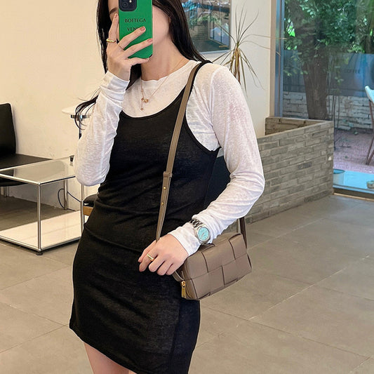 Niche Senior Leisure Mini Pillow Woven Crossbody Bags