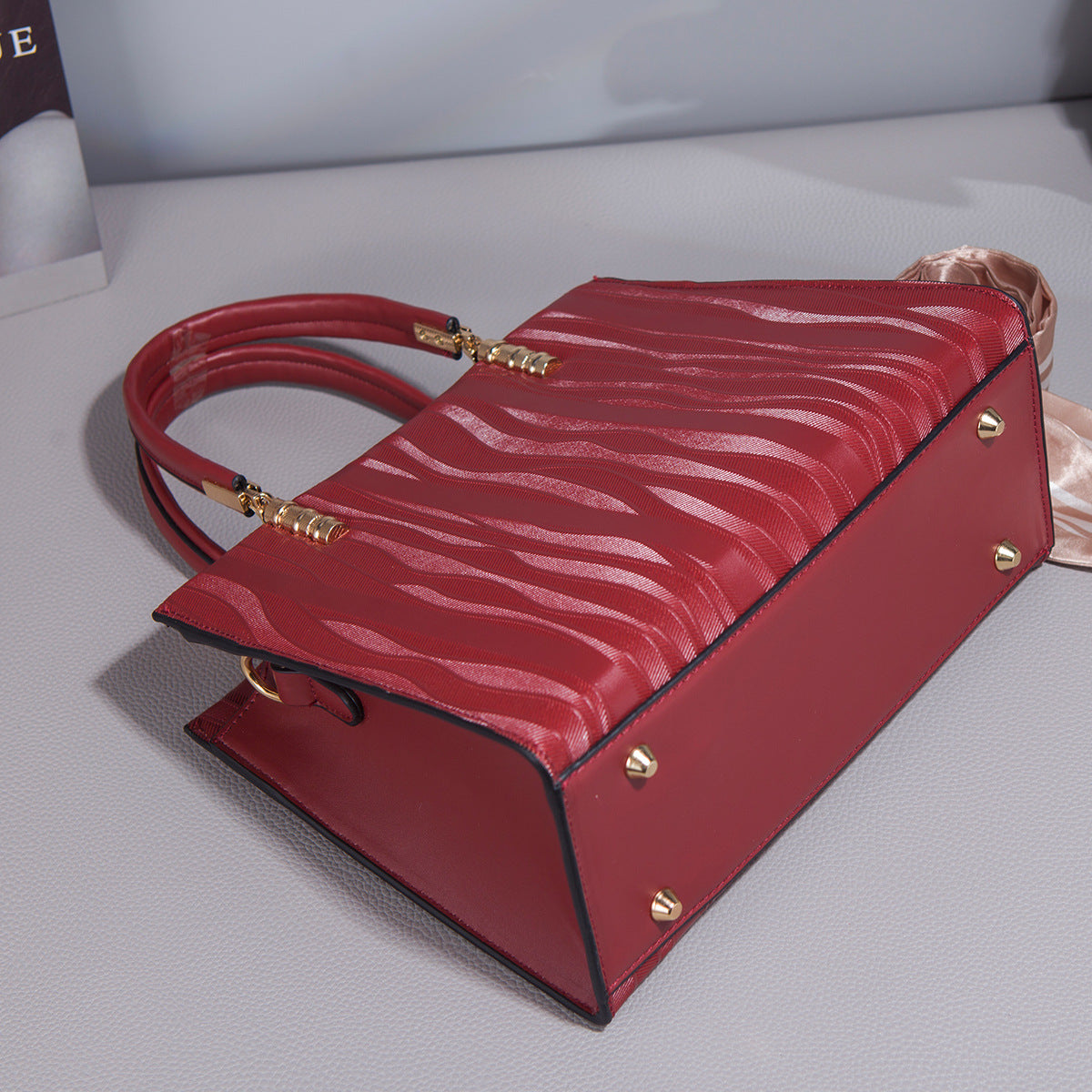 Women's Red Wedding Bridal Mother Engagement Large Handbags