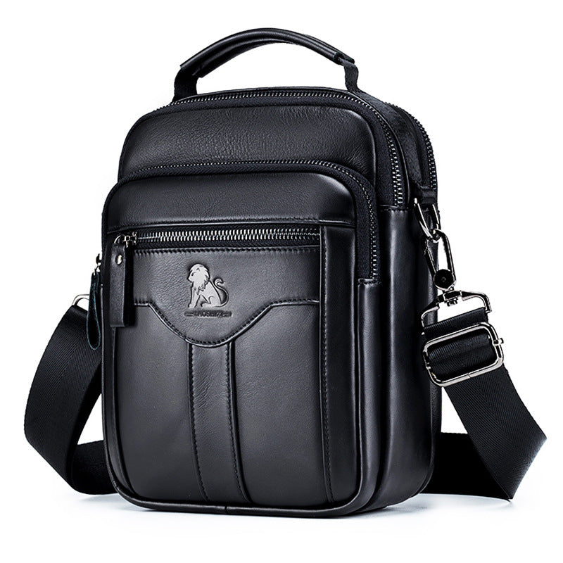 Men's Lion Fashion Pouch Trendy Retro Top Men's Messenger Bags
