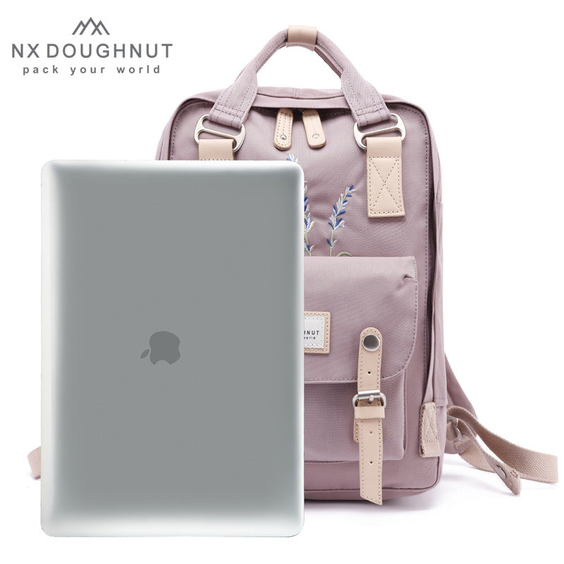Popular Donut Artistic Style Embroidery Nylon Backpacks