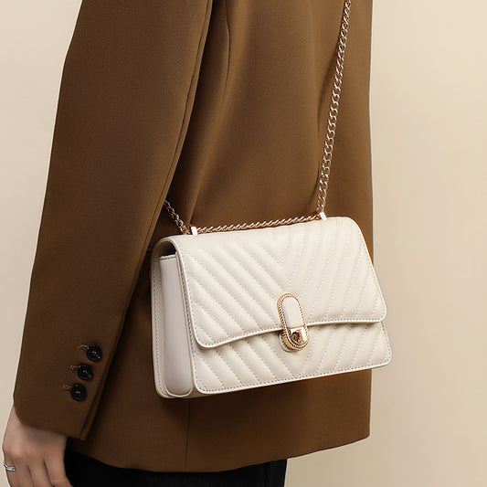 Women's Chain Autumn Light Luxury Genuine Leather Shoulder Bags