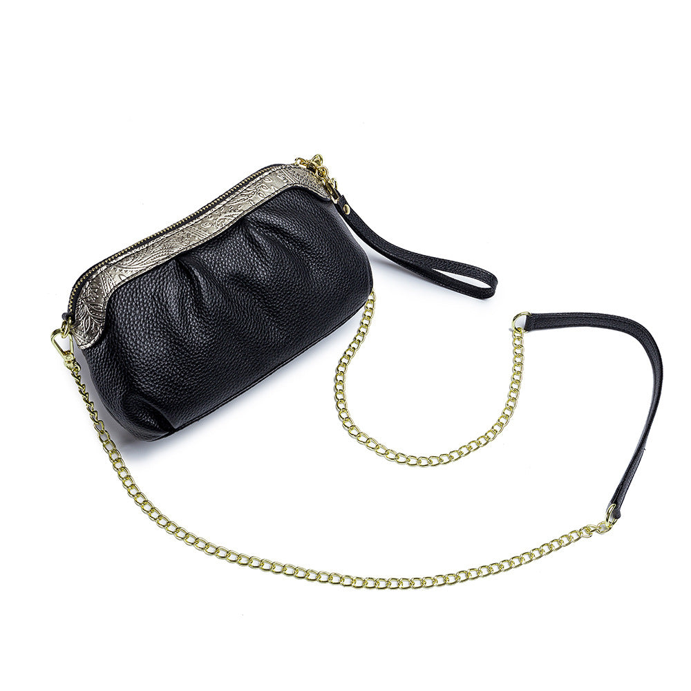 Women's Genuine Leather Cloud Fashion Red Bridal Dinner Crossbody Bags