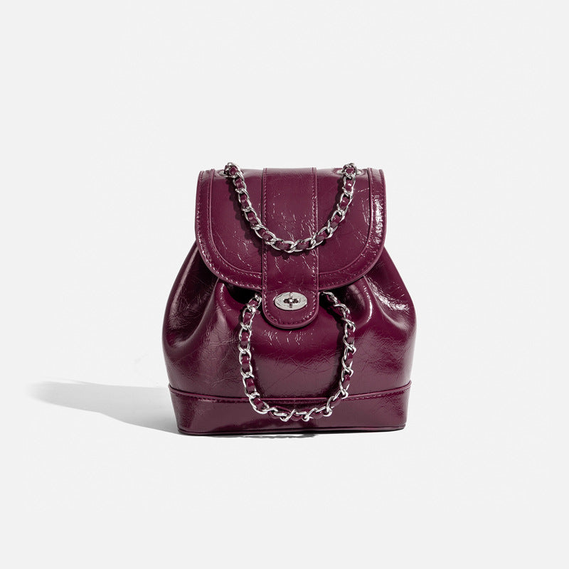 Design Oil Wax Leather Classic Style Backpacks