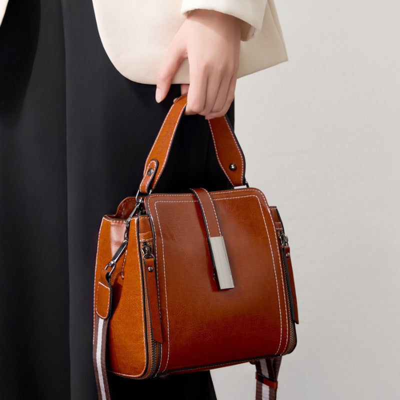 Women's Genuine Leather Large Capacity Versatile Fashion Bags