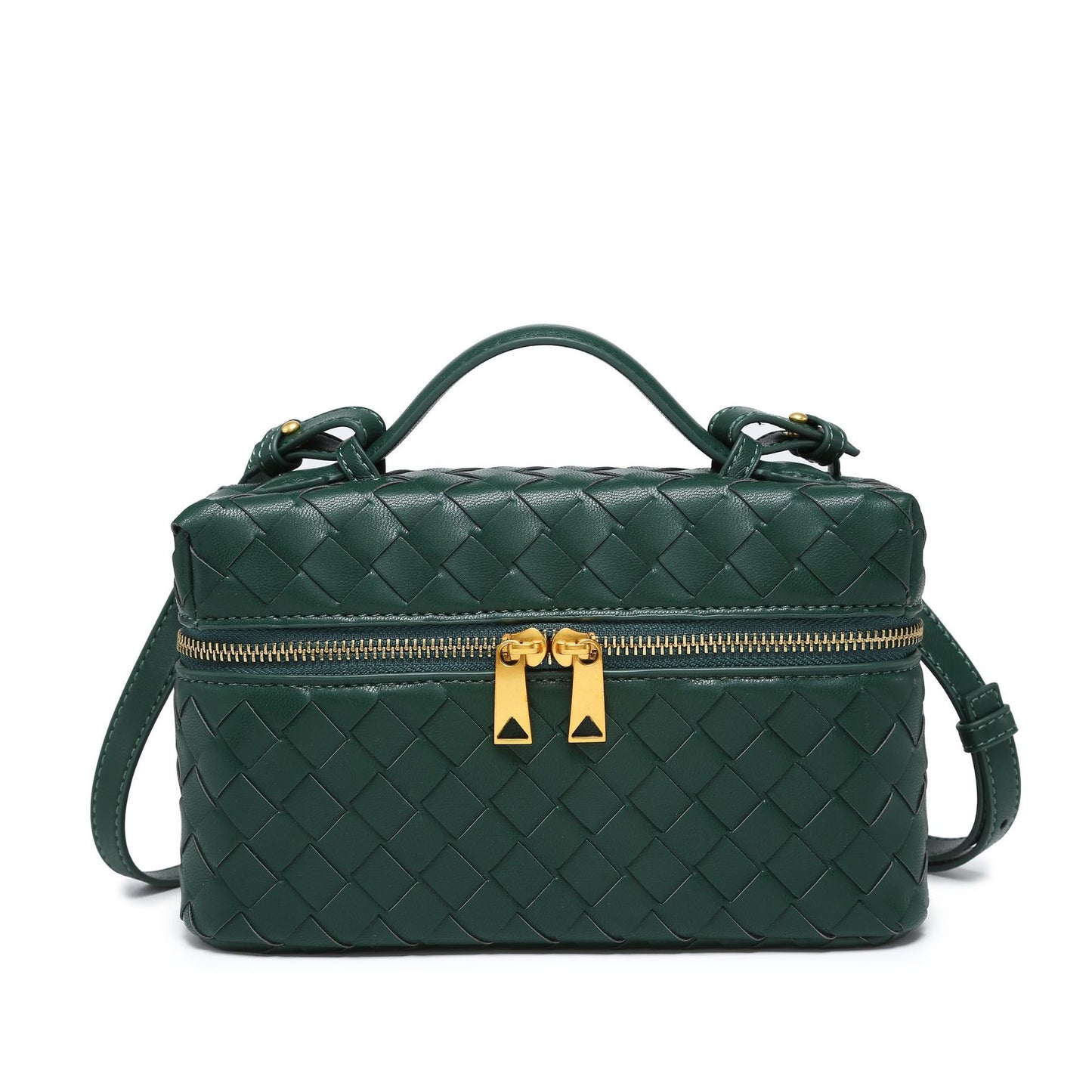 Women's Woven Box Lunch Retro Fashion For Small Square Bags