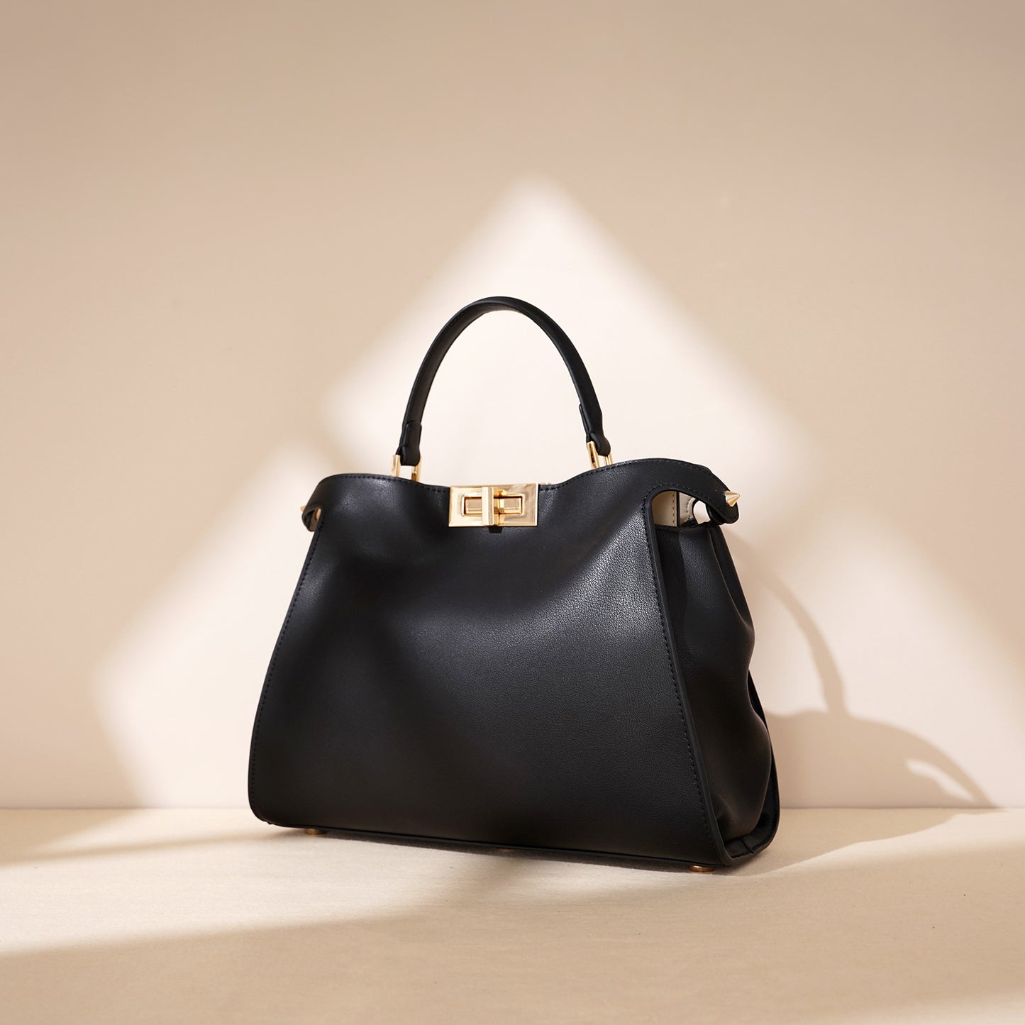 Women's Lady Like Woman Genuine Leather Rotating Large Handbags
