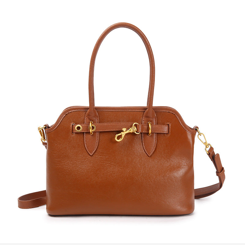 Women's Genuine Leather Fashion Senior Hand Shoulder Bags