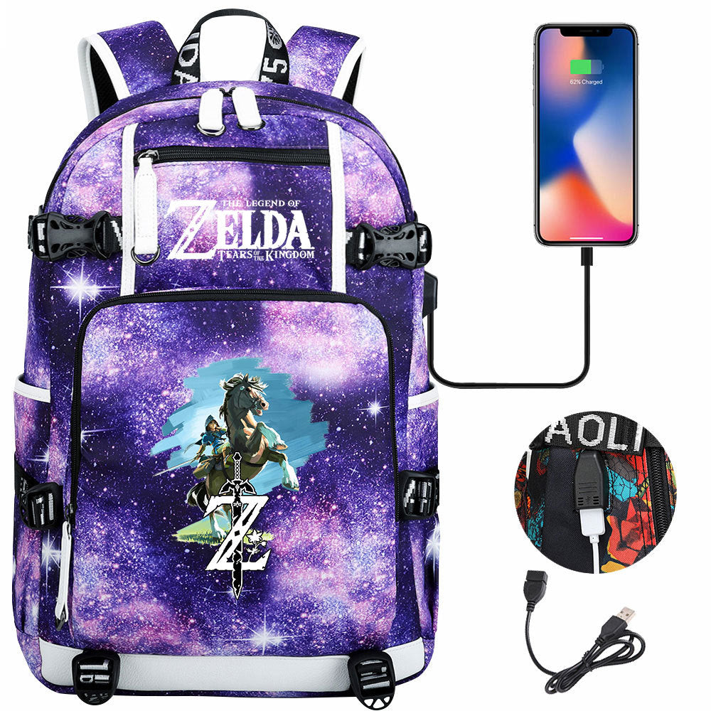 Women's & Men's Game Legend Of Zelda Printed Youth Backpacks