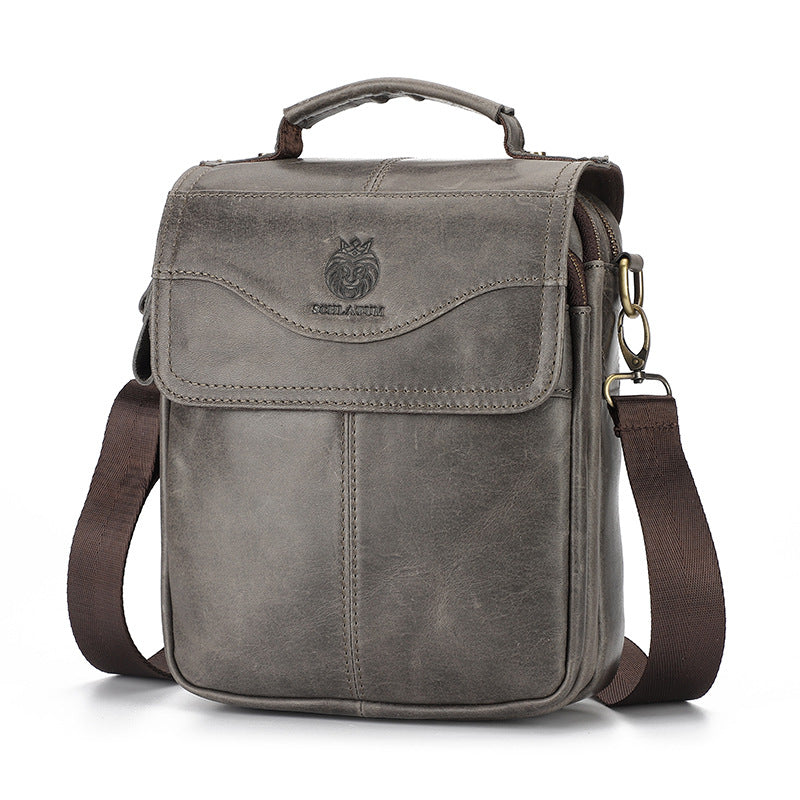 Men's First Layer Cowhide Genuine Leather Fashion Men's Shoulder Bags