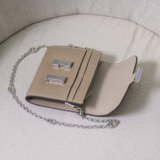 Leather Stewardess Pig Nose Chain Fashion Crossbody Bags
