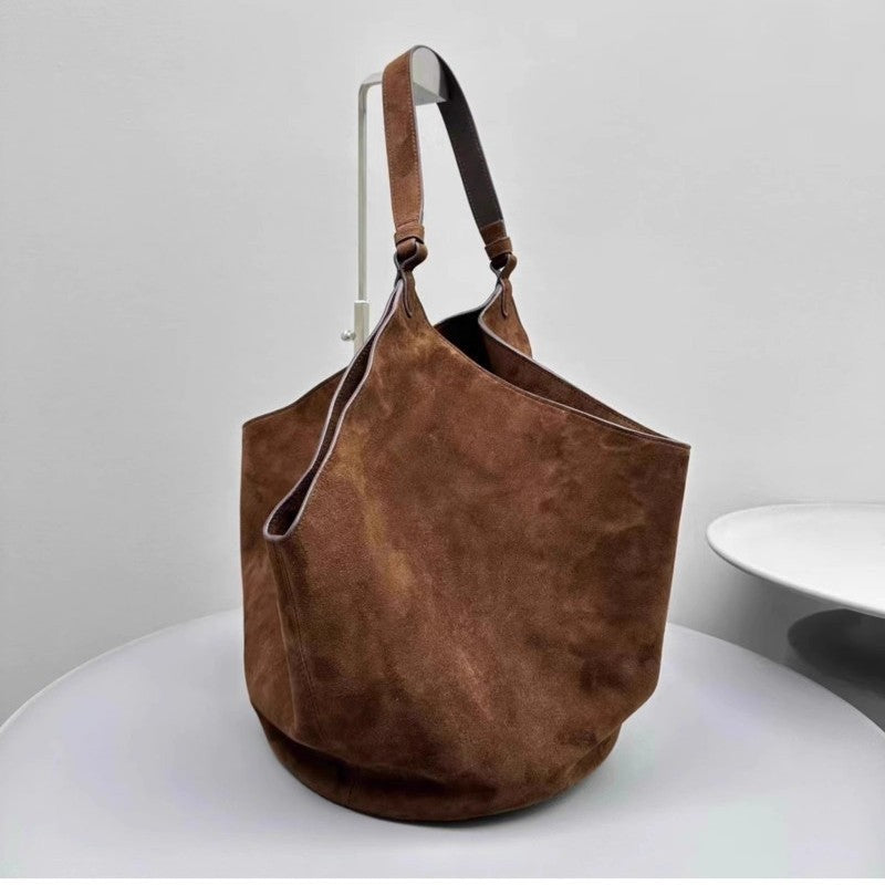 Women's Matte Leather Suede Dumpling Niche Shoulder Bags