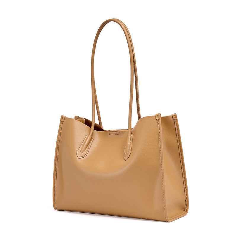 Women's Cow Leather Niche Soft Versatile Retro Tote Bags