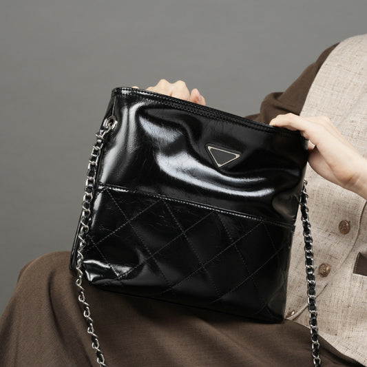 First Layer Cowhide Fashion Commuter Trendy Shoulder Bags