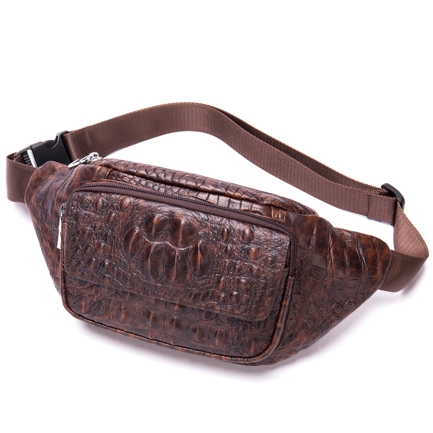 Men's Crocodile Pattern Retro Fashion First Layer Men's Waist Packs