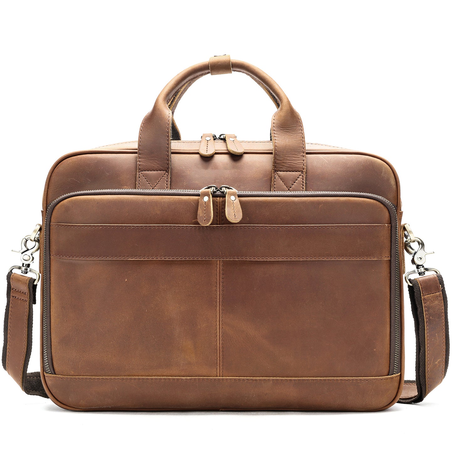 Men's Classic Business Leather Inch Computer Handbags