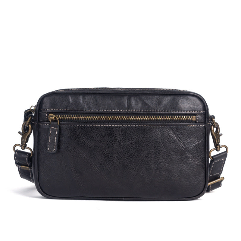 Men's First Layer Tree Height Vegetable Tanning Leather Hand Men's Messenger Bags