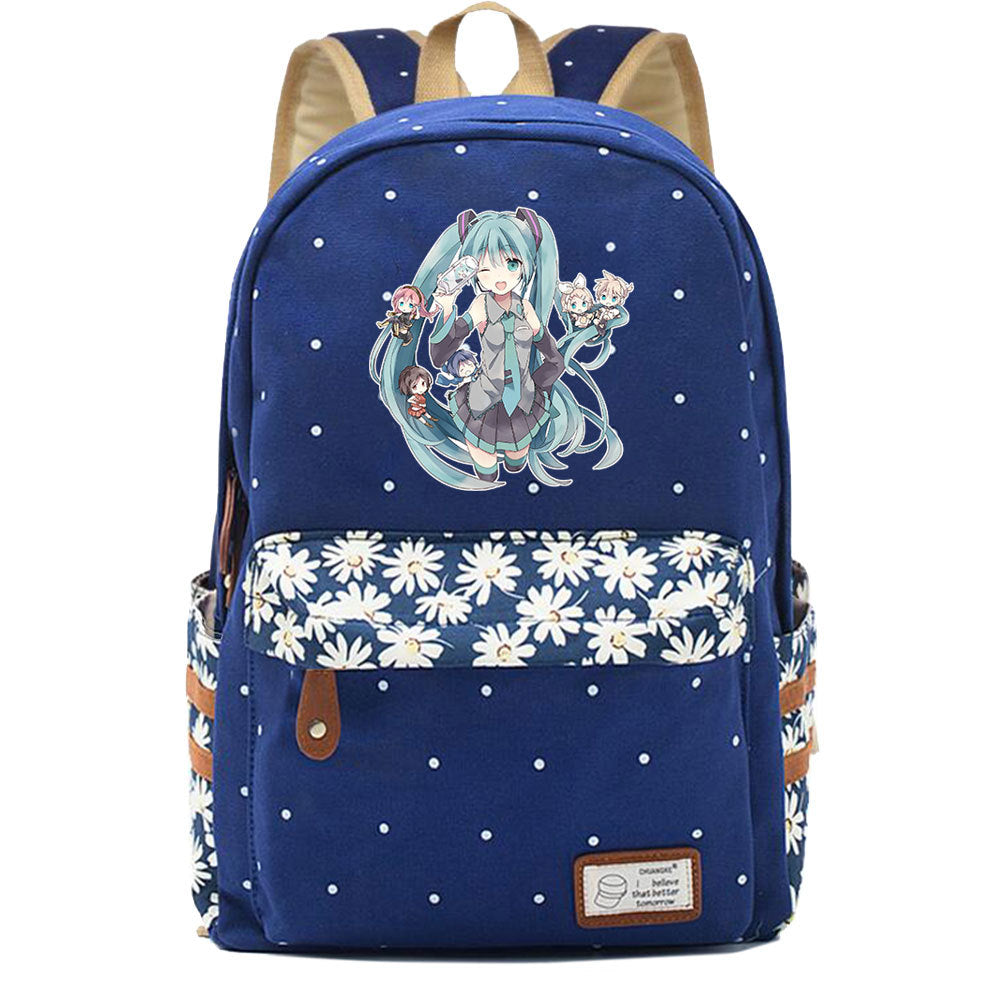 Popular Elegant Fashion Virtual Music Printing Middle School Students' Schoolbags