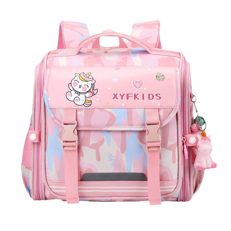 Side Open Macaron Camouflage Series Grade Elementary School Students' Schoolbags