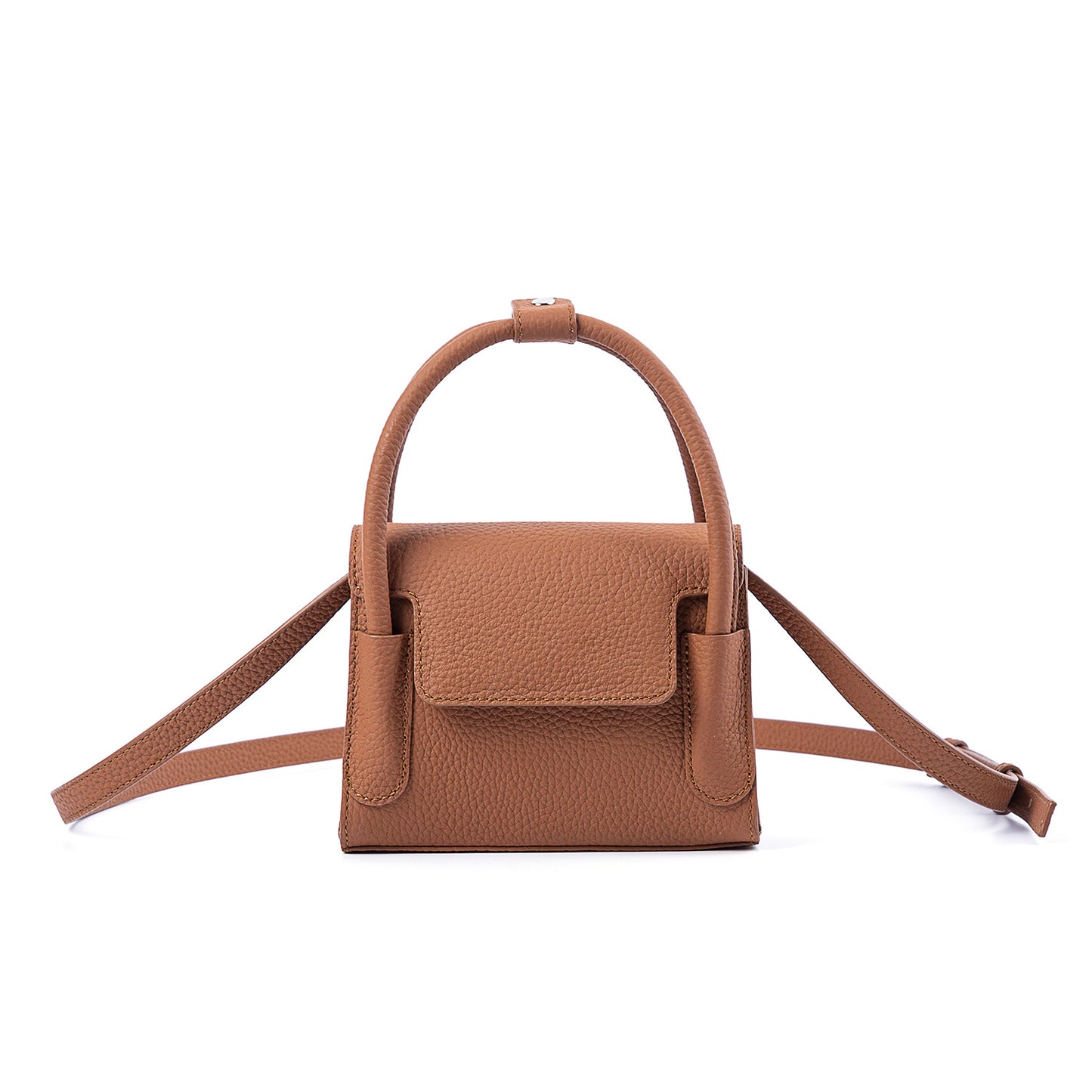 Niche Designer Car Lychee Pattern Cowhide Crossbody Bags