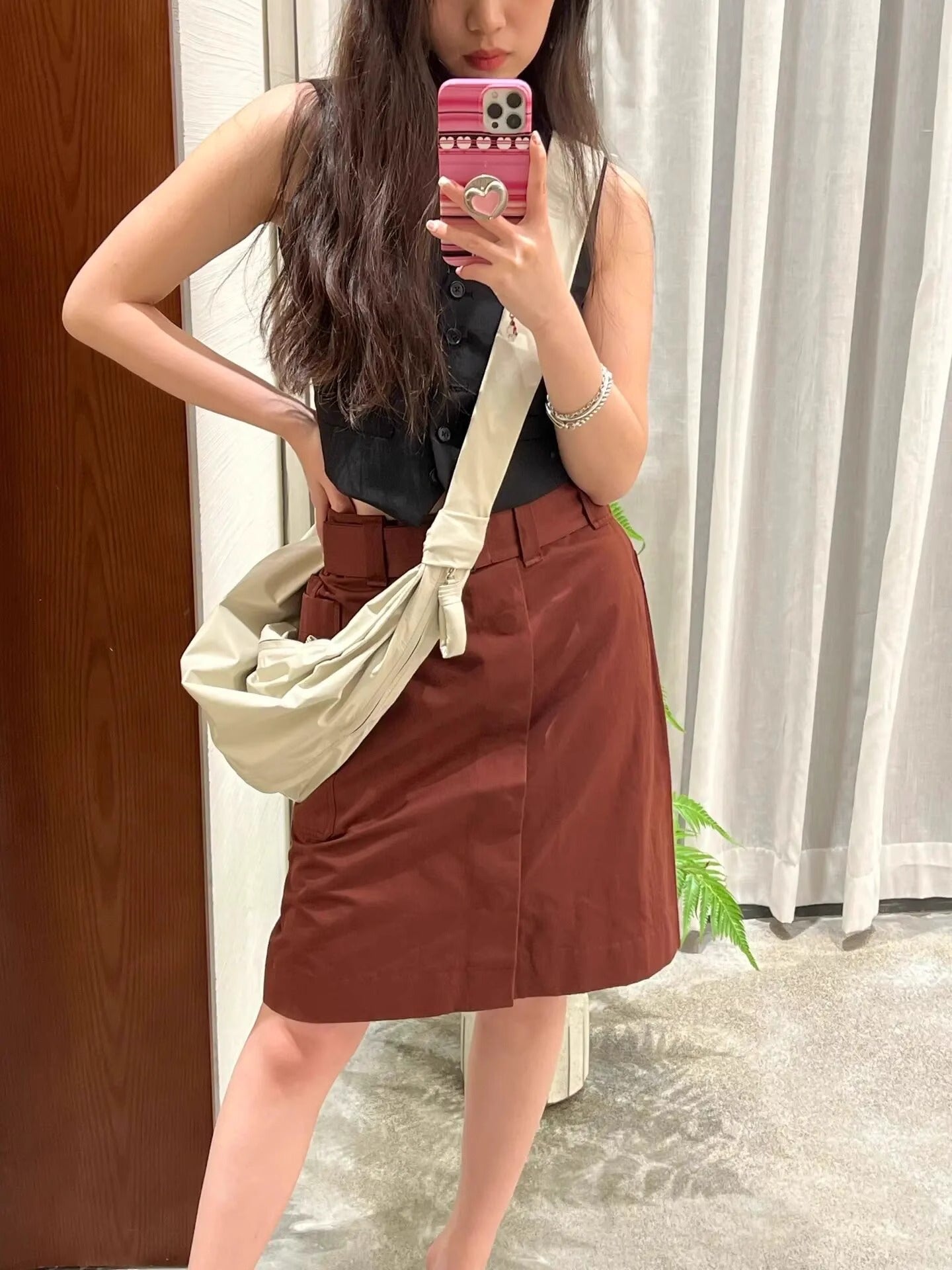 Croissant Pleated Texture Idle Style Niche Can Be Tote Bags