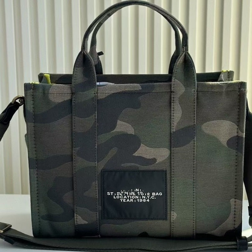 Women's Comfortable Slouchy Beautiful Camouflage Canvas Tote Bags