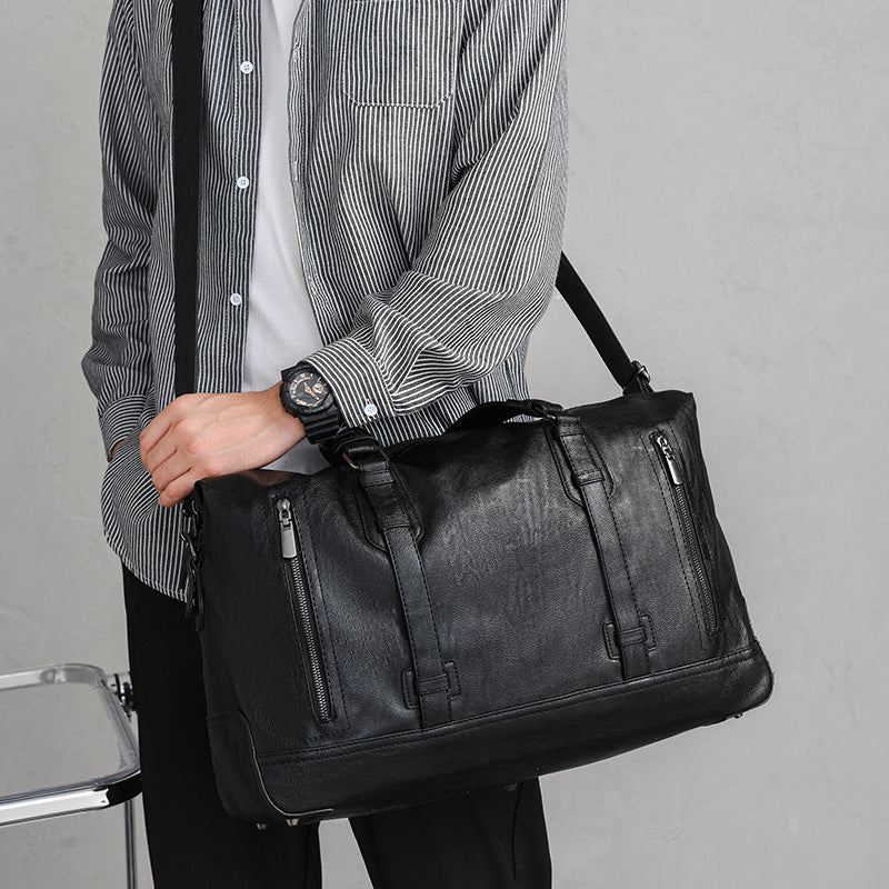 Men's Business Korean Style Simple Waterproof Large Travel Bags