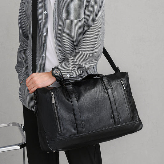 Men's Business Korean Style Simple Waterproof Large Travel Bags