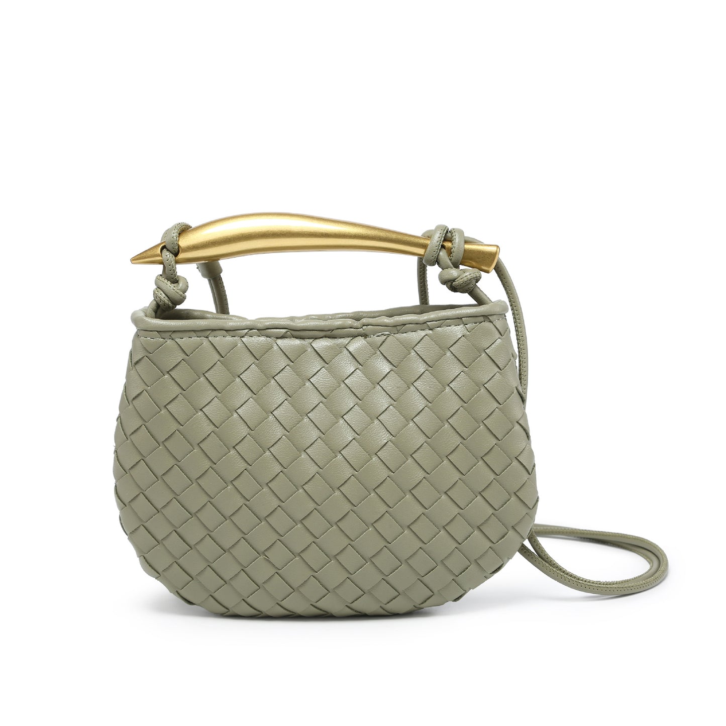 Women's Handmade Woven Fashion Leisure Mini Dumpling Shoulder Bags