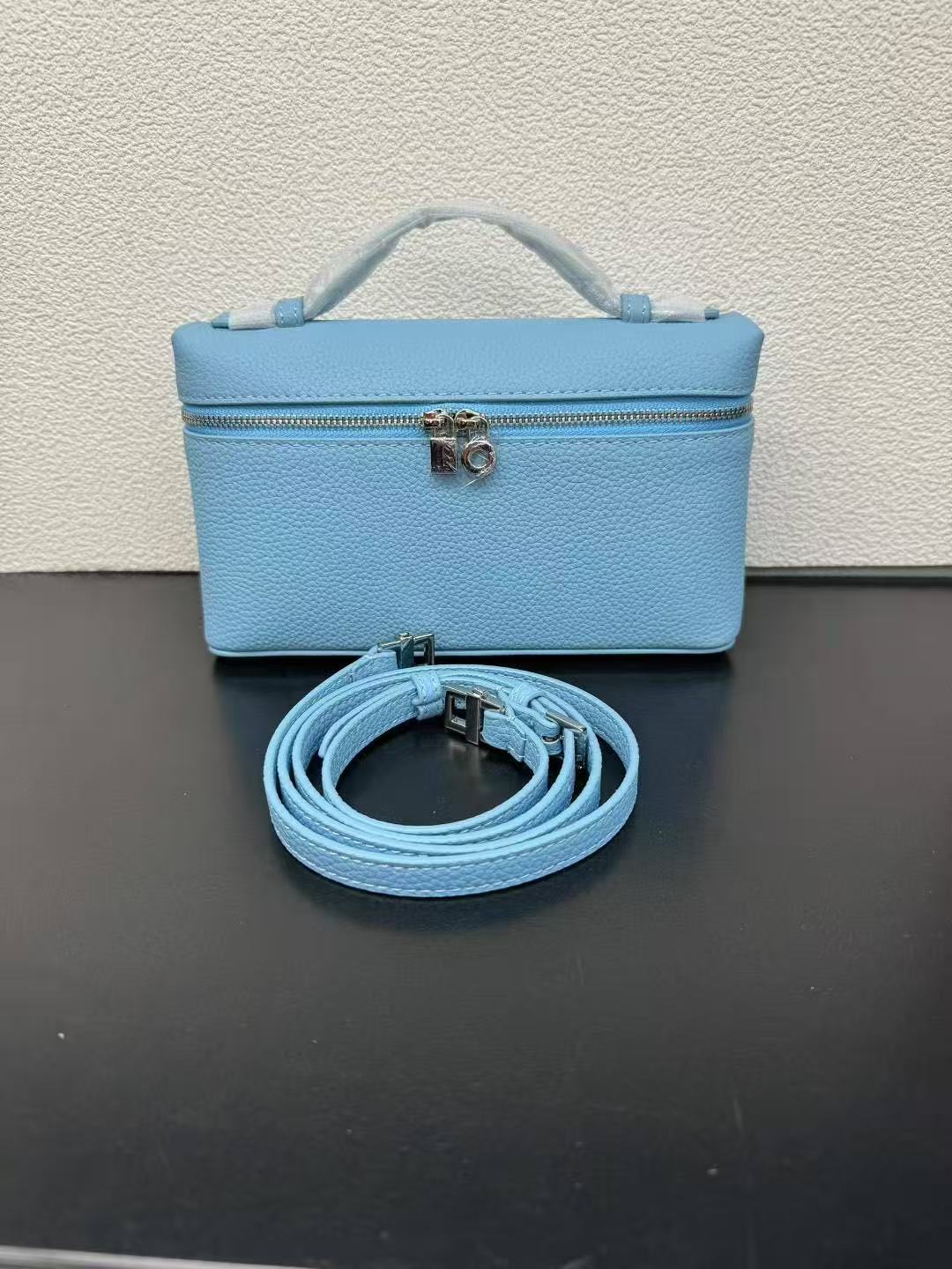 Women's Leather Lunch Box Genuine Pattern First Crossbody Bags