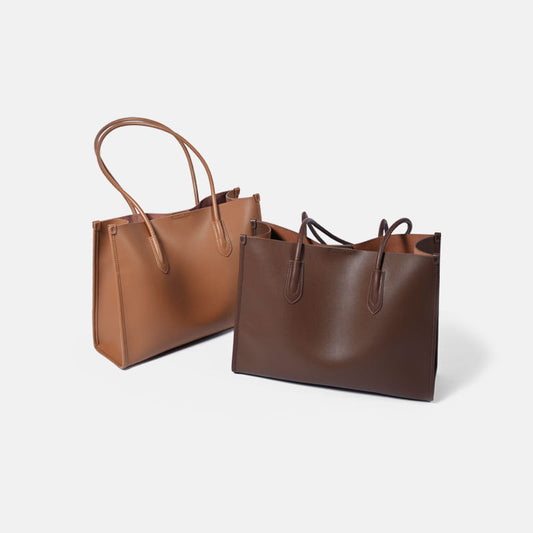 Women's Leather Niche High-grade Large Capacity Commuter Tote Bags