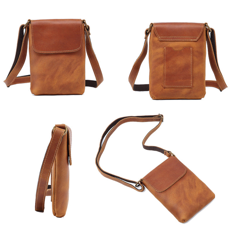 Pouch Simple Genuine Leather High Sense Men's Messenger Bags