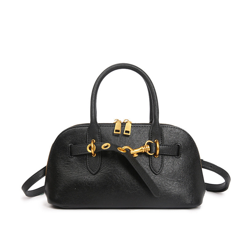 Women's Light Luxury Minority Shell Genuine Leather Crossbody Bags