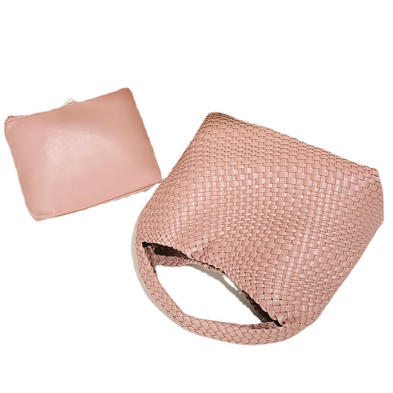 Women's Woven Fashion Trendy Style Simple Large Shoulder Bags