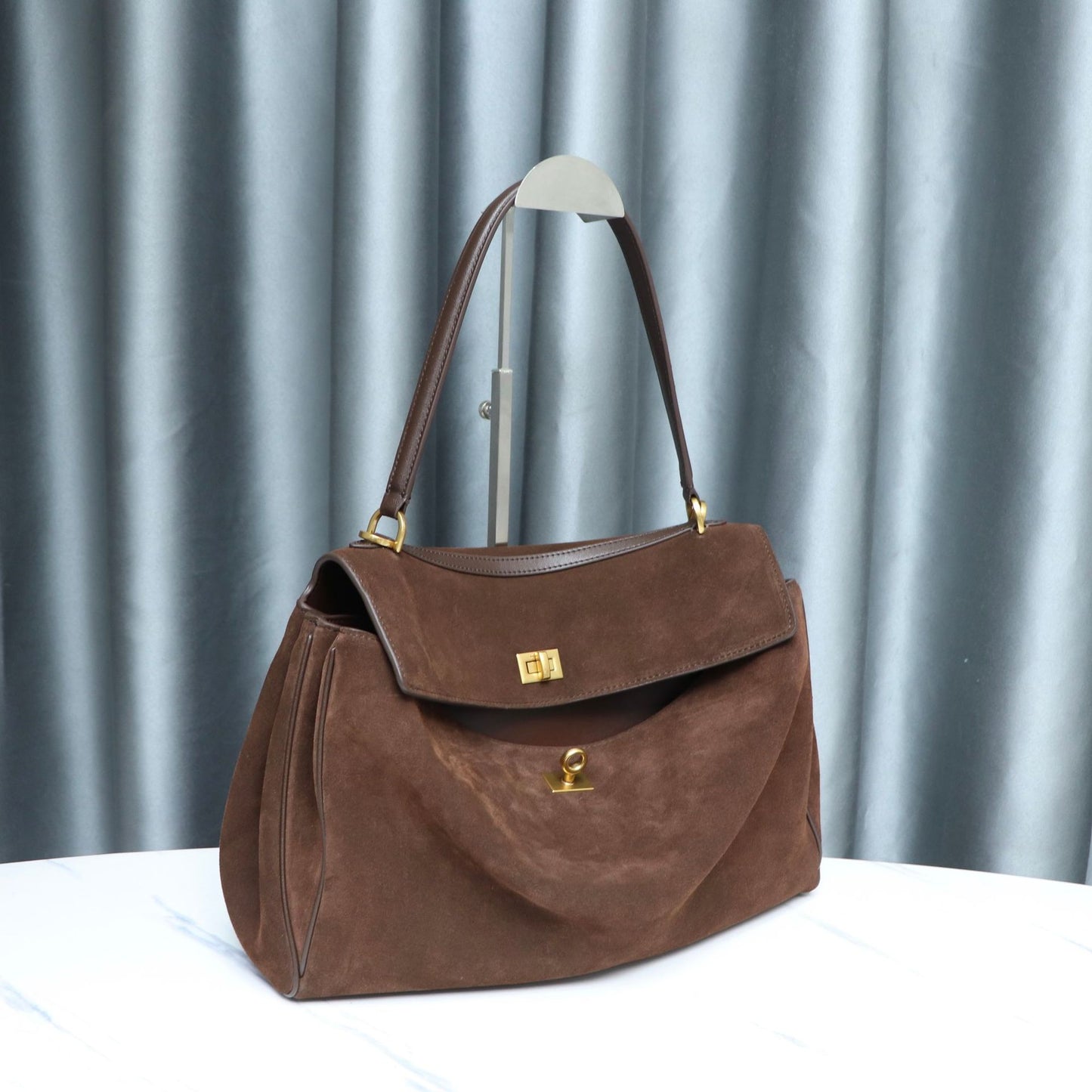 Women's Matte Leather High-grade Soft Suede Kelly Tote Bags
