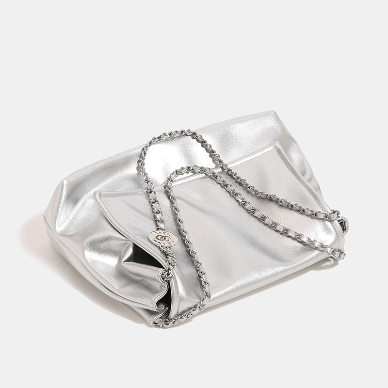 Women's Sier Niche Chain Versatile Large Capacity Bags