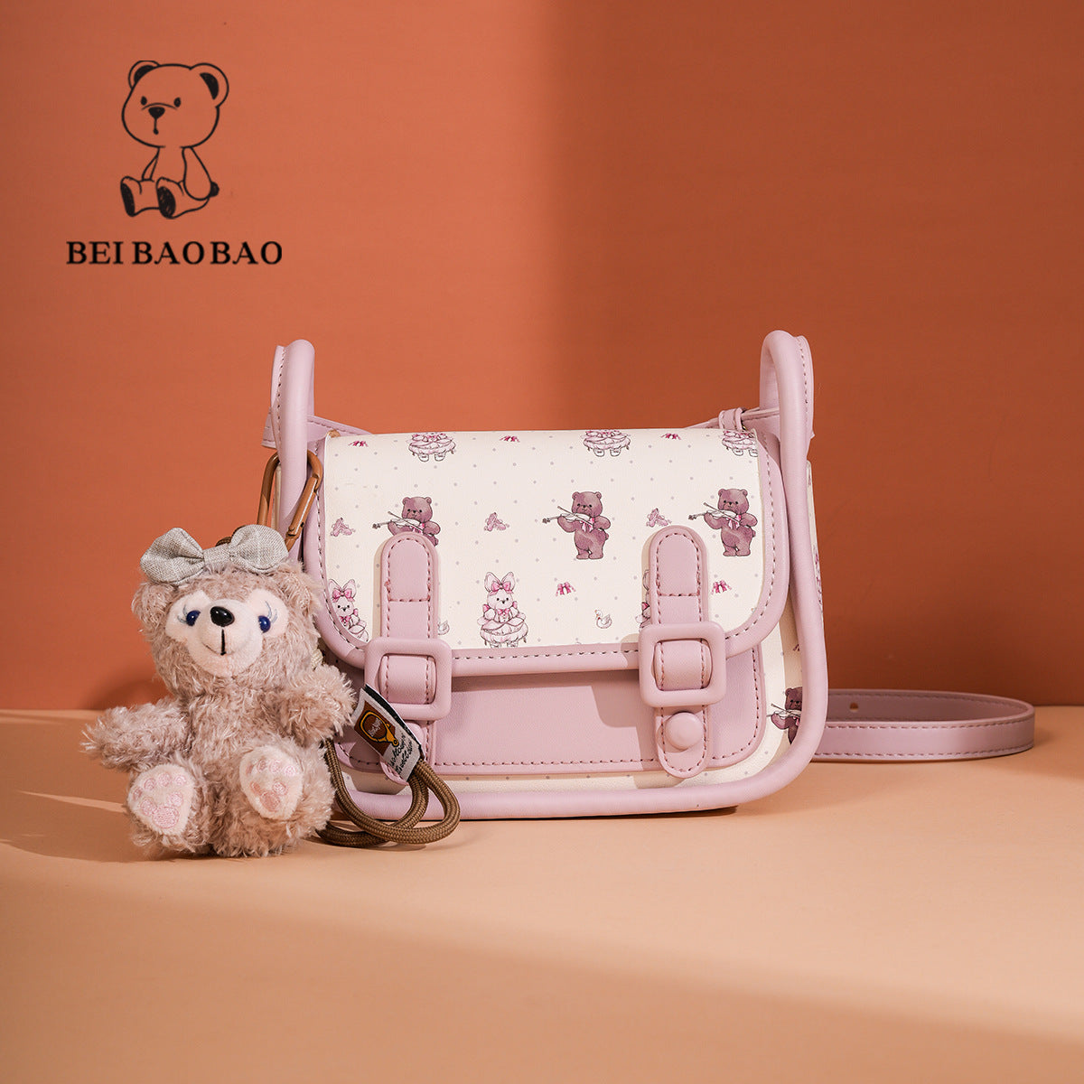 Women's Source Fashion Saddle Cute Bear Crossbody Bags