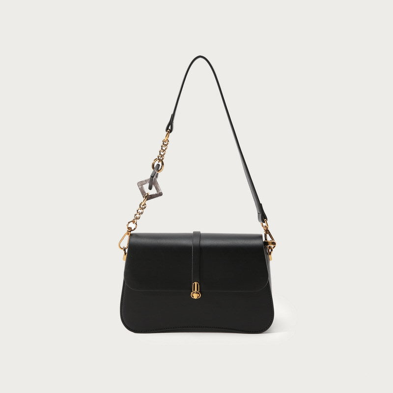 Women's French Design High-grade Exquisite Milk Tea Shoulder Bags