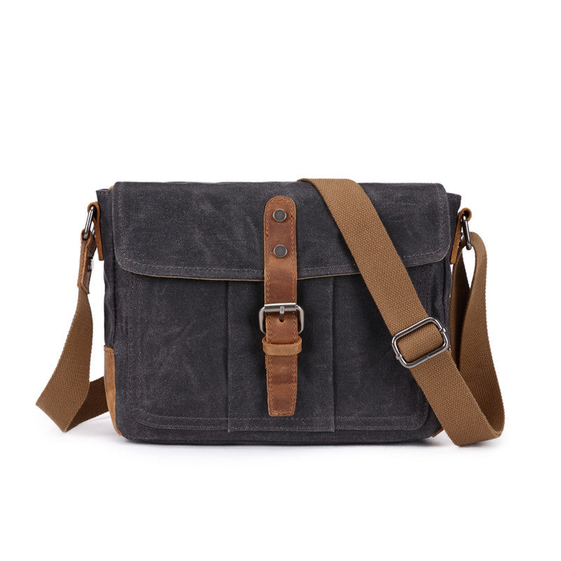 Men's Retro Waterproof Canvas Green 2 Men's Messenger Bags