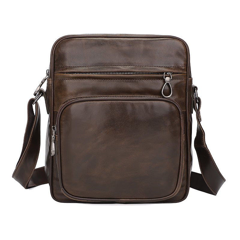 Men's Selection Retro Genuine Leather First Layer Men's Shoulder Bags