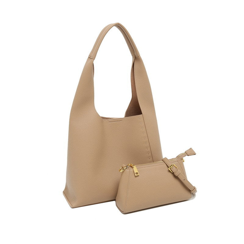 Women's Cowhide Large Capacity Commuter Shopping Underarm Shoulder Bags