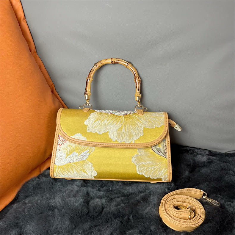Women's Elegant Chinese Style Retro Pattern Yarn Handbags