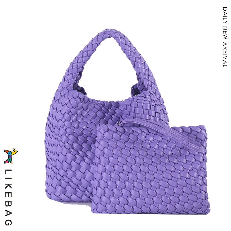 Women's Trendy Hand-woven Versatile Large Capacity Portable Bags