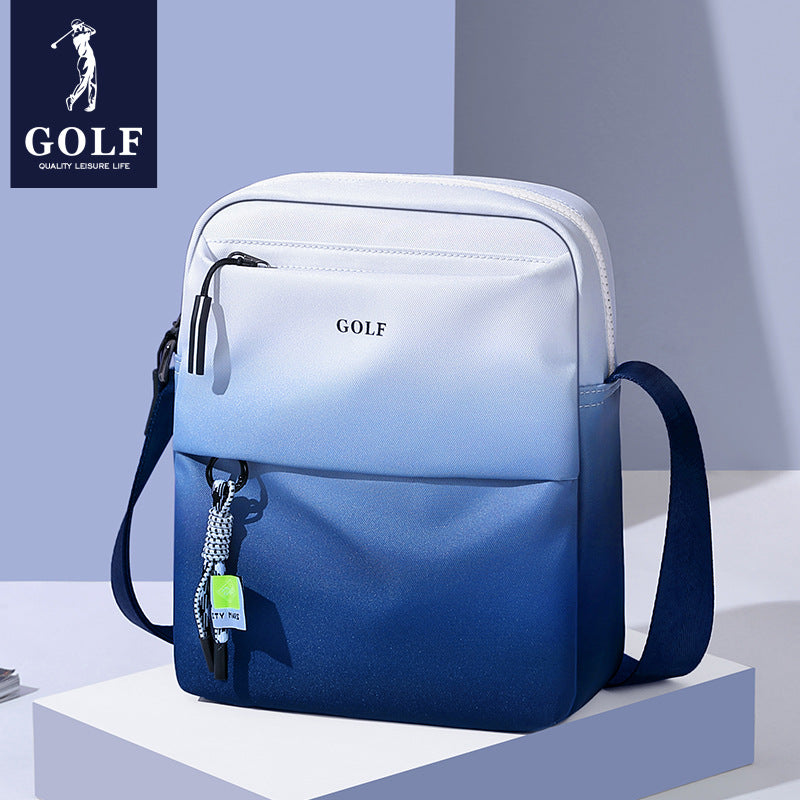 Men's Single Niche Ink Gradient National Trendy Style Men's Shoulder Bags