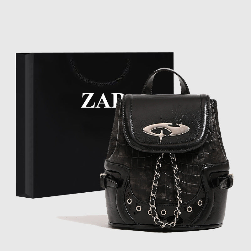 Women's Fog Pink Female Millennium Hot Crocodile Backpacks