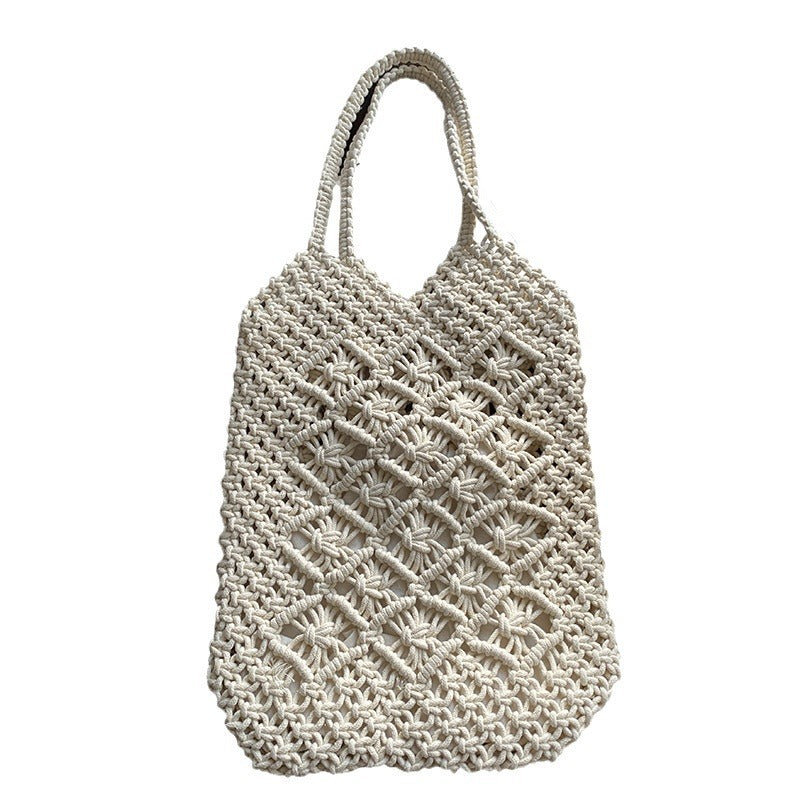 Women's Large Capacity Versatile Design Woven Shoulder Bags