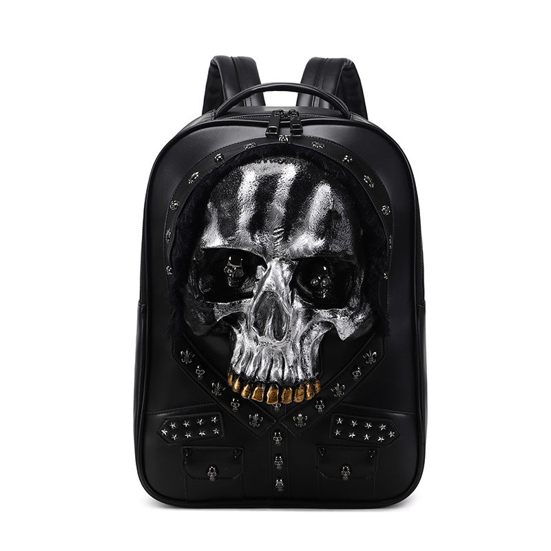 Women's & Men's & Skull Personalized Three-dimensional Computer Backpacks