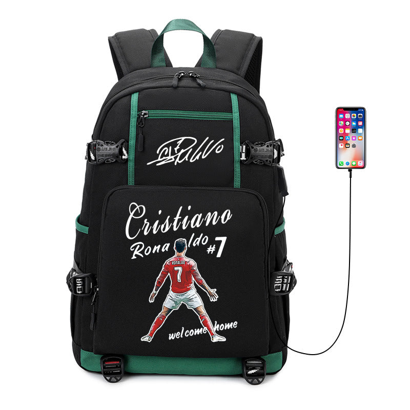 Women's & Men's & Football Star Luo Large Capacity Backpacks