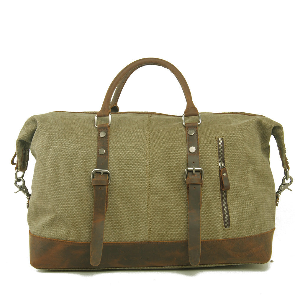 Men's Capacity Portable Canvas With First Layer Travel Bags